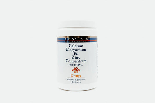 Calcium, Magnesium & Zinc Concentrate -- 480 grams Orange flavor Bio Nativus