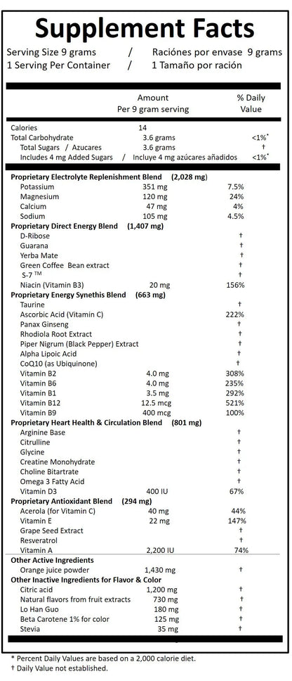 Vamonos Energy drink mix -- 30 stick pack Echelon Nutrition