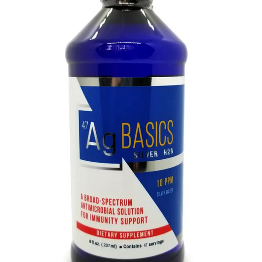 Ag Basics -- Silver 10 ppm water; drinkable 8 oz The Health Store