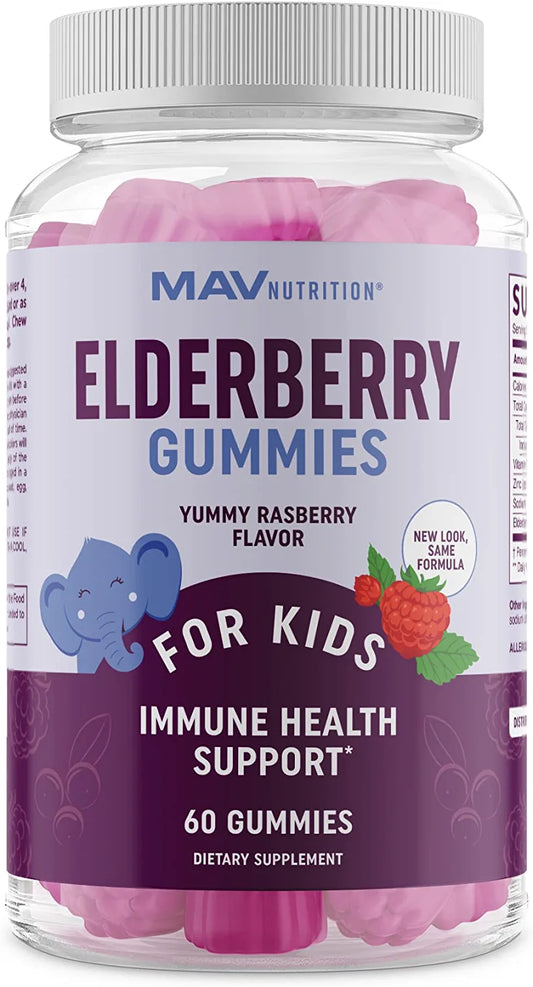 MAV Elderberry Gummies for Kids, Elderberry MAV Nutrition