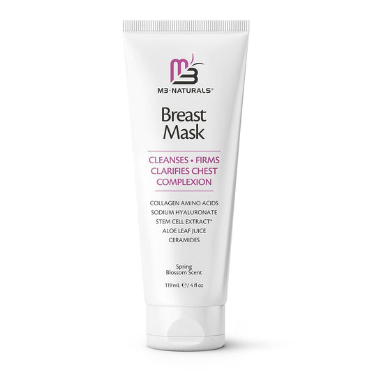 Moisturizing Breast Enhancement Cream for Women - Retexturizing Breast Firming and Lifting Cream with Collagen and Ceramides - Clarifying Neck and Breast Enhancer Cream for Wrinkles and Dry Skin M3 Naturals