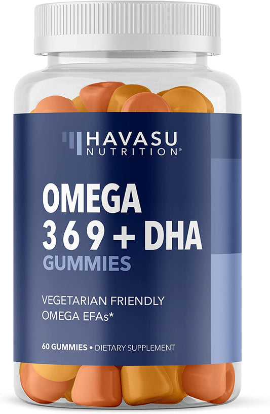Omega Gummies for Adults | Brain, Joint, Eye Health, and Immunity, 60 Count Havasu Nutrition