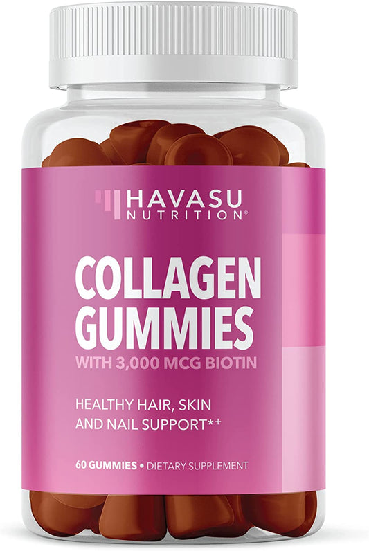 Collagen Gummies With Biotin 2,500 MCG 60 Gummies Havasu Nutrition