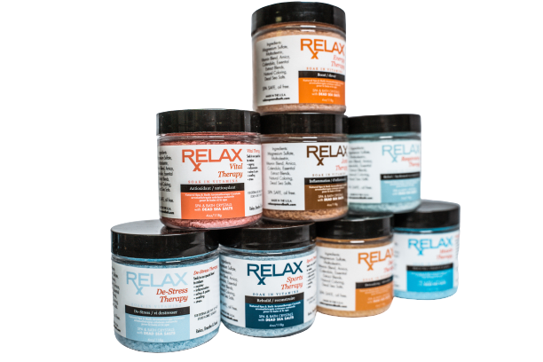 Rx Therapy 8 Pack Sampler Relax Spa and Bath