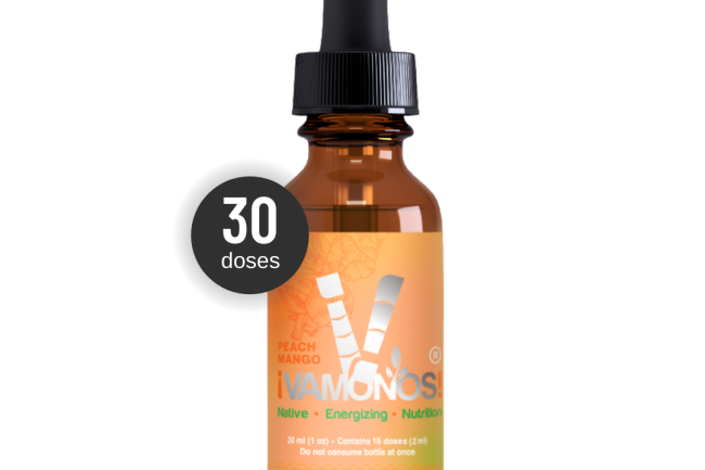 4 oz Vamonos sublingual energy nano-shots (Peach-Mango) Echelon Nutrition