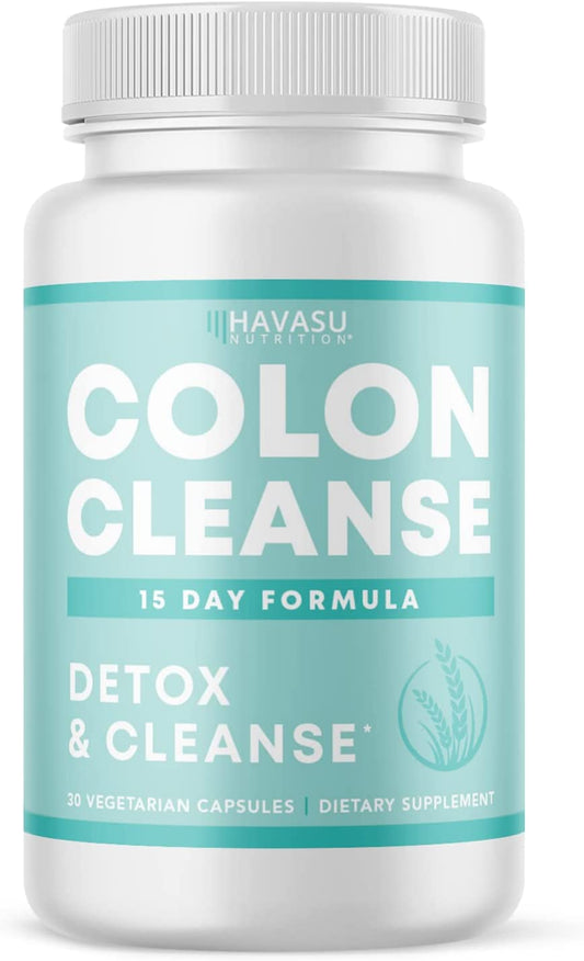 Colon Cleanse for Detox and Weight Loss 15 Day Fast-Acting Havasu Nutrition