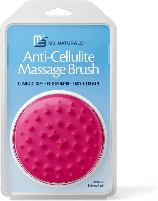 M3 Naturals Silicone Exfoliating Brush | Gentle, Soft Silicone | Anti Cellulite Brush M3 Naturals