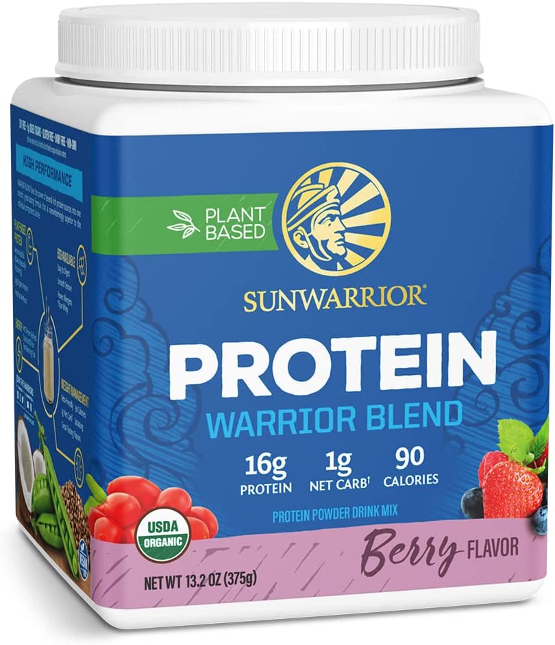 Vegan Protein Powder with BCAA | Berry | Warrior Blend by Sunwarrior Sunwarrior