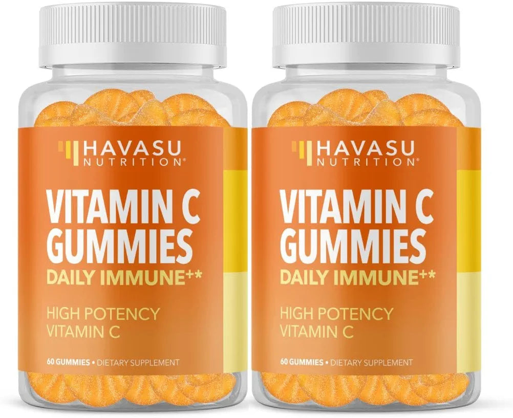 Vitamin C Gummies for Adults’ Immune Support, 60 Gummies Havasu Nutrition