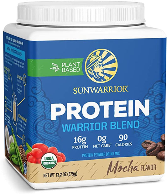 Vegan Protein Powder with BCAA | Mocha | Warrior Blend by Sunwarrior Sunwarrior