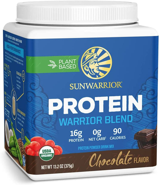 Vegan Protein Powder with BCAA | Chocolate | Warrior Blend by Sunwarrior Sunwarrior