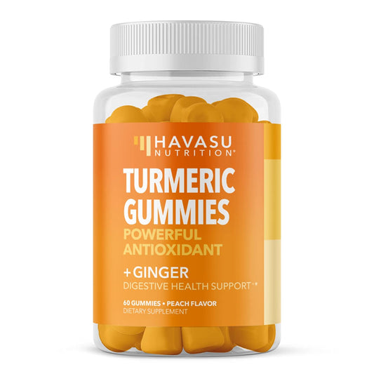 Turmeric and Ginger Gummies for Adults | Anti-Inflammatory + Joint Relief, 60 Gummies Havasu Nutrition