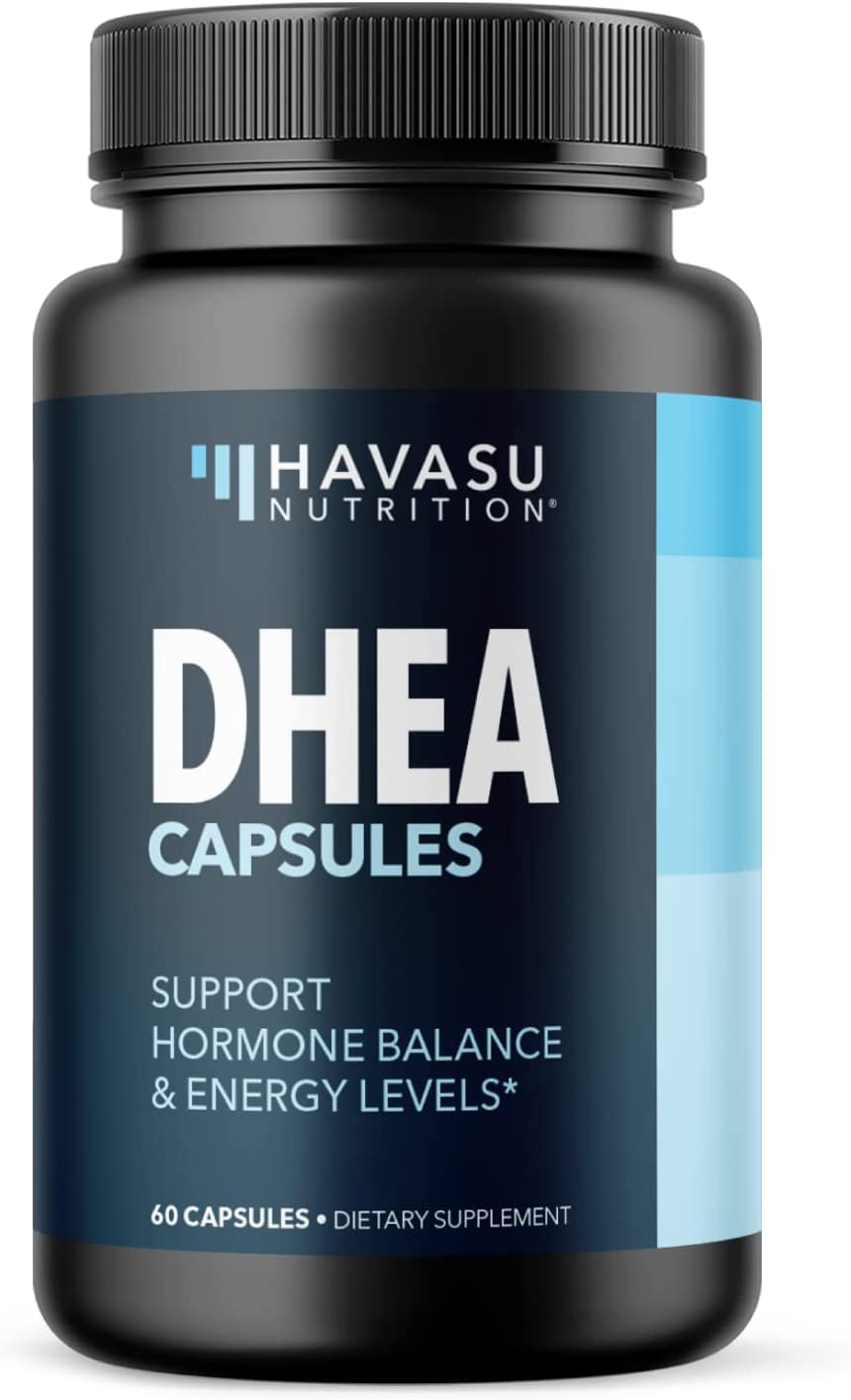 DHEA Capsules for Hormone Balance + Energy, 60 count Havasu Nutrition