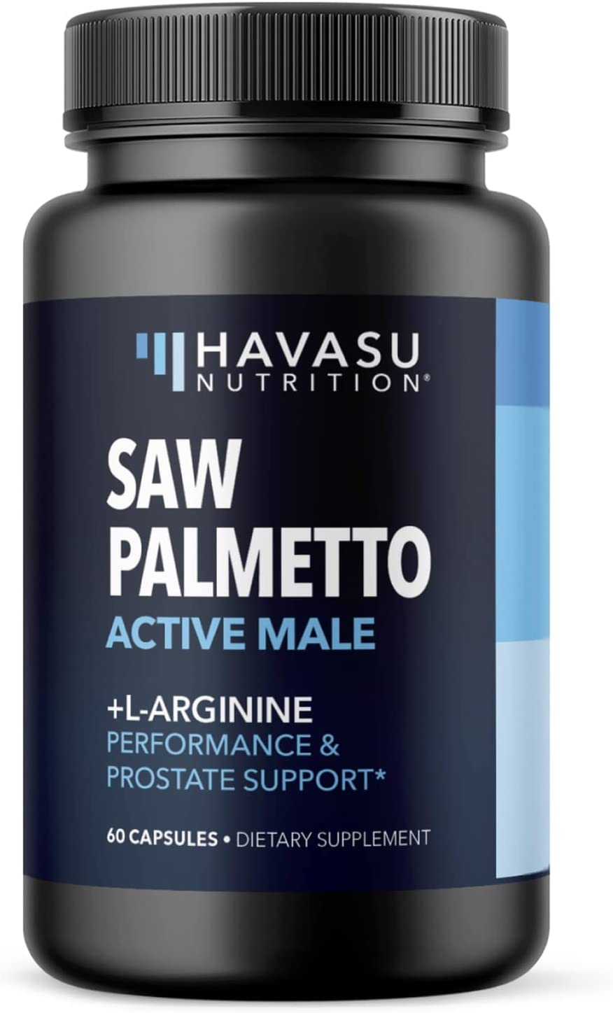 Saw Palmetto + L-Arginine Capsules | Performance and Prostate Support, 60 Count Havasu Nutrition