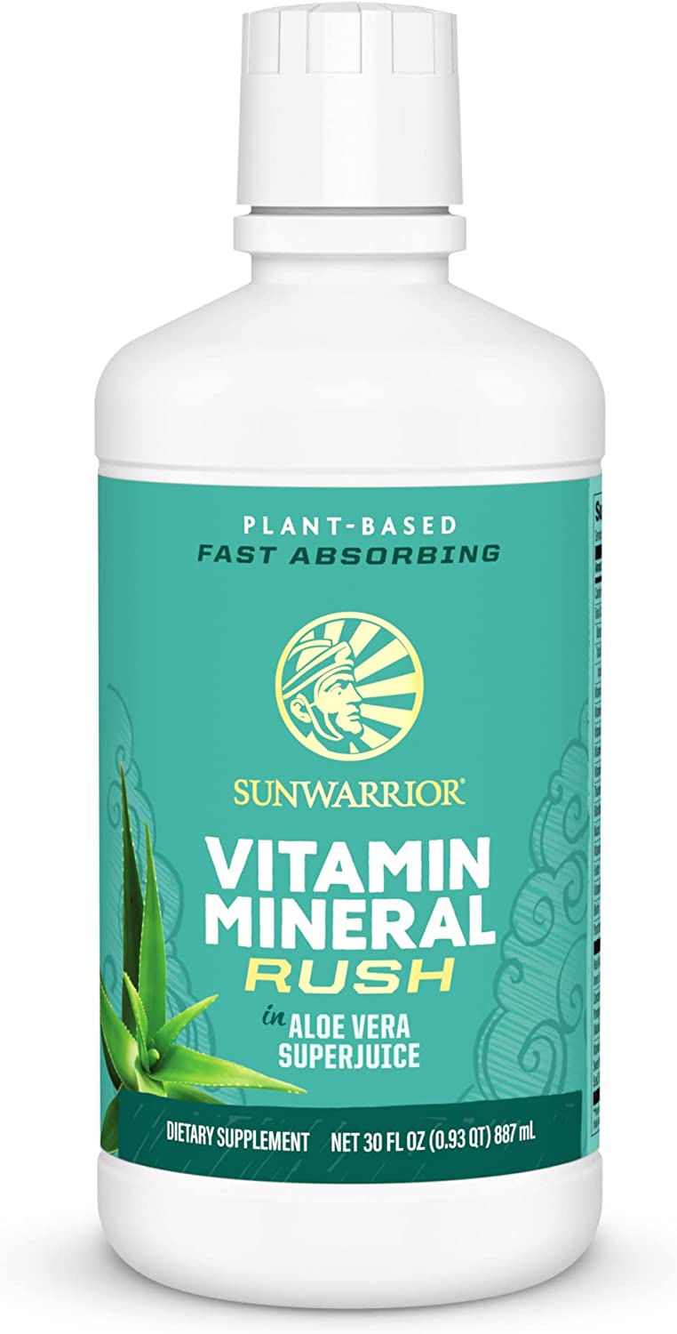 Sunwarrior Multivitamin with Aloe Vera for Men and Women | Vitamin Mineral Rush Sunwarrior