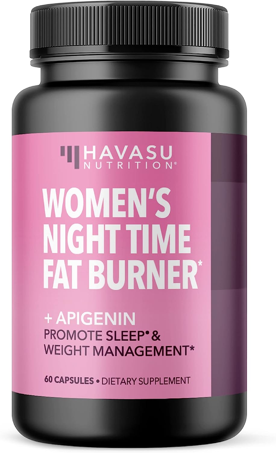 Night Time Fat Burner with Apigenin Supplement | Improve Sleep Quality for Boosted Metabolism & Reduced Cravings at Night | Appetite Suppressant & Sleep Enhancement Pills for Women | Non-GMO, Vegan Havasu Nutrition