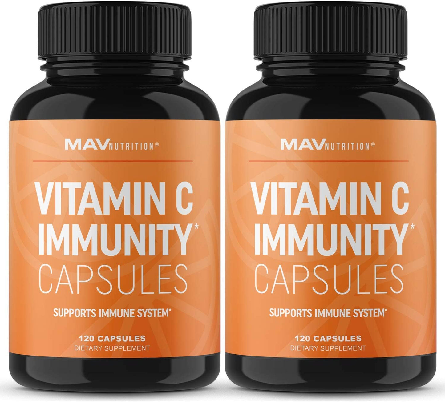 MAV Nutrition Vitamin C Capsules | for Immune Support 2 pack Mav Nutrition