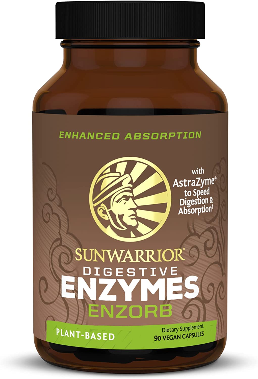 Sunwarrior Digestive Enzymes Probiotic | Plant Based & Vegan with Spore Based Probiotic Essential Supplements to Support Optimal Health for Men & Women Digestive Enzyme Supplements | Enzorb Sunwarrior