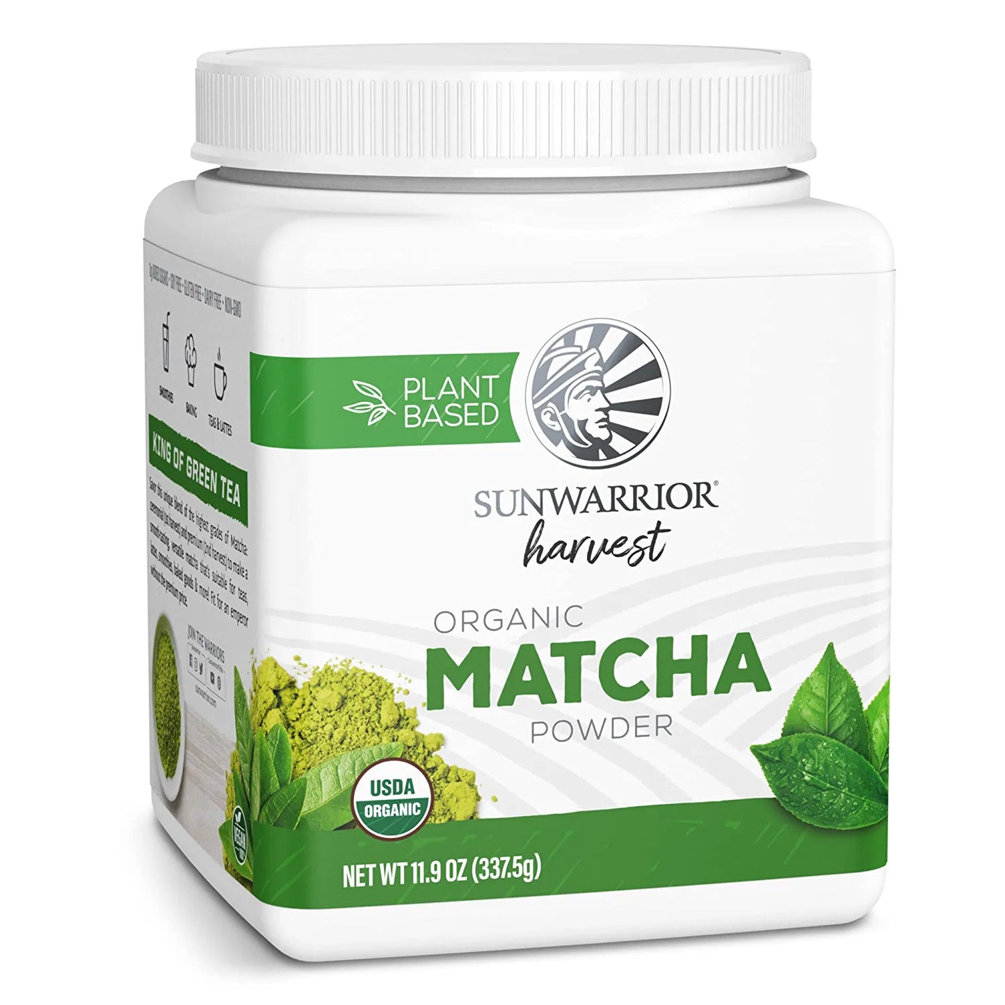 Matcha Green Tea Powder Keto Gluten Free Matcha Powder Organic Tea Culinary Grade for Smoothies Baking Teas Lattes Vegan Sugar Free Dairy Free | Harvest Organic Matcha 337g 225 Servings Sunwarrior