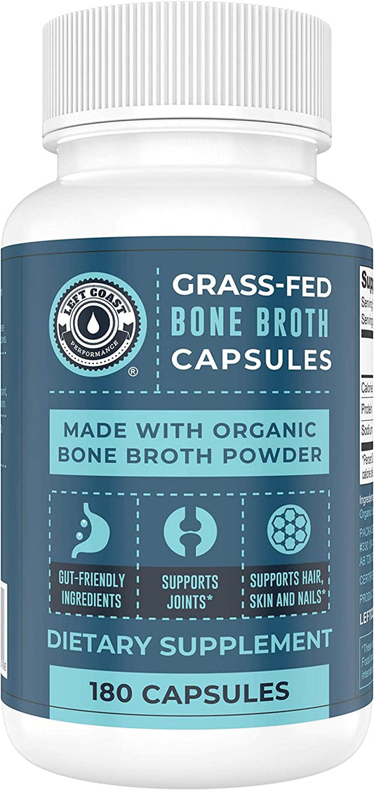 Left Coast Performance Organic Bone Broth Capsules Left Coast Performance