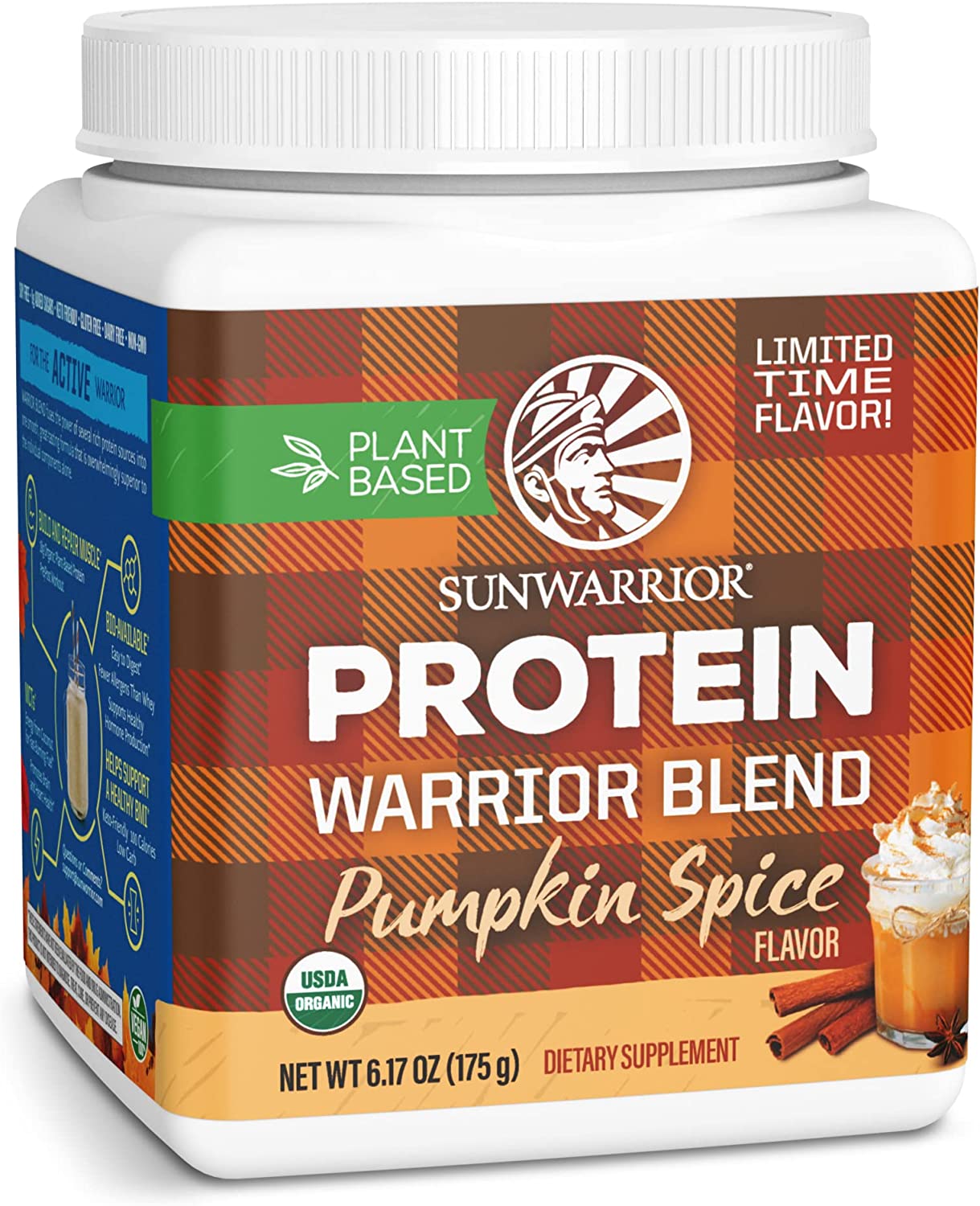 Vegan Protein Powder with BCAA | Pumpkin | Warrior Blend by Sunwarrior Sunwarrior