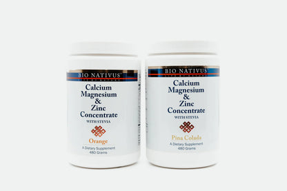 Calcium, Magnesium & Zinc Concentrate -- 480 grams Orange flavor Bio Nativus