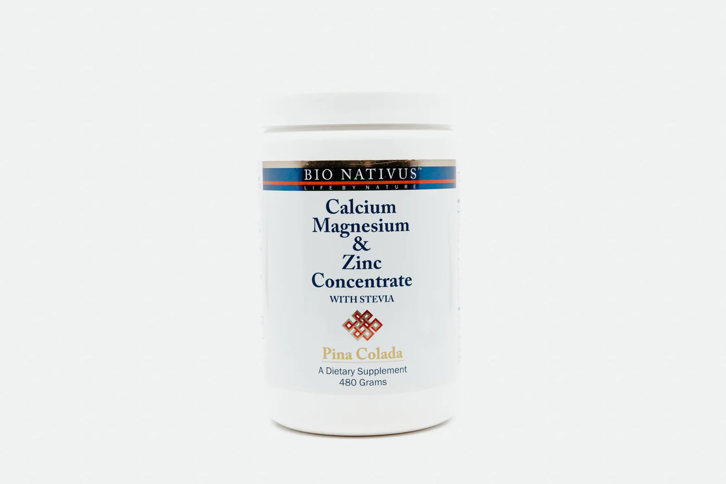 Calcium, Magnesium & Zinc Concentrate -- 480 grams Pina-colada flavor Bio Nativus