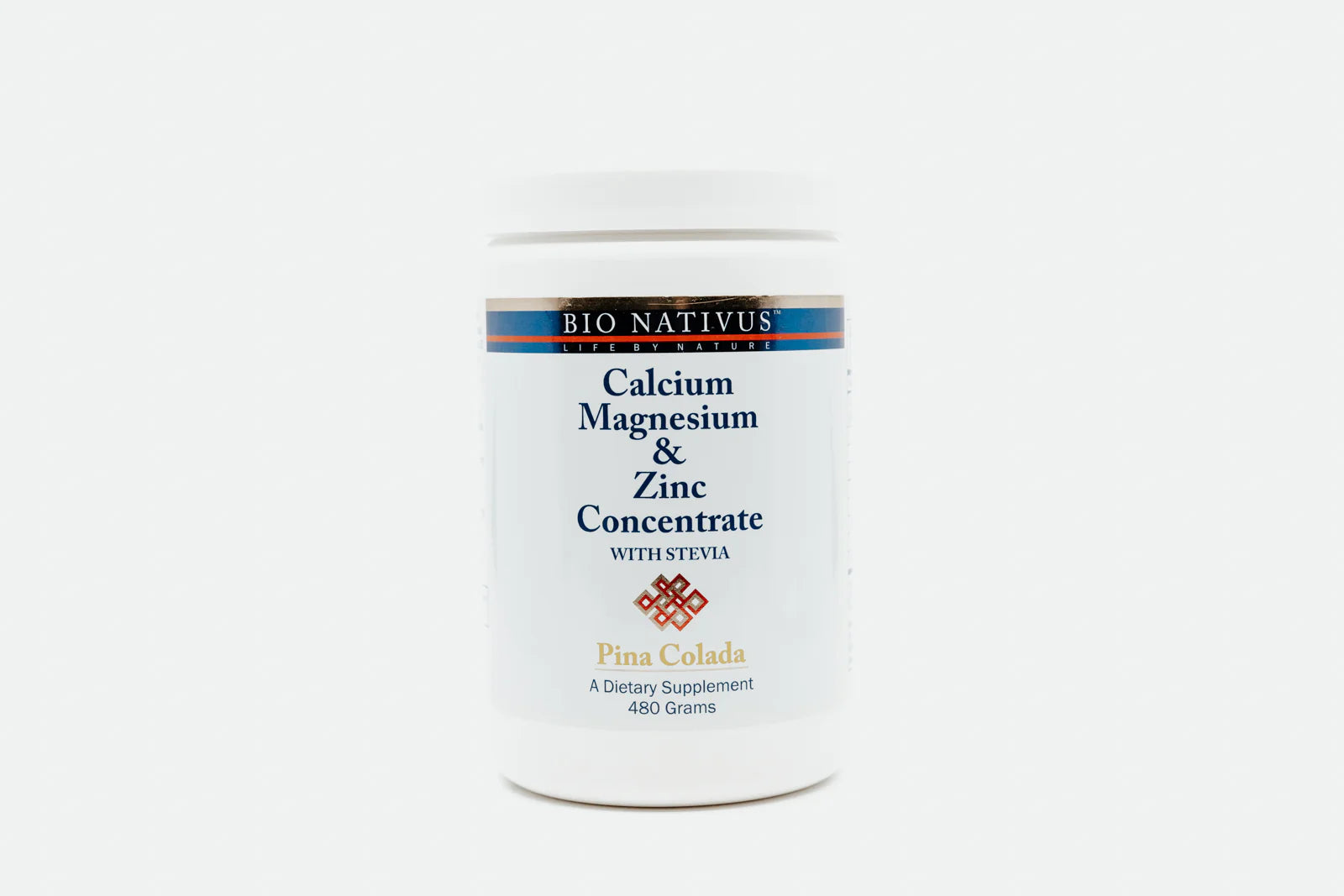 Calcium, Magnesium & Zinc Concentrate -- 480 grams Pina-colada flavor Bio Nativus