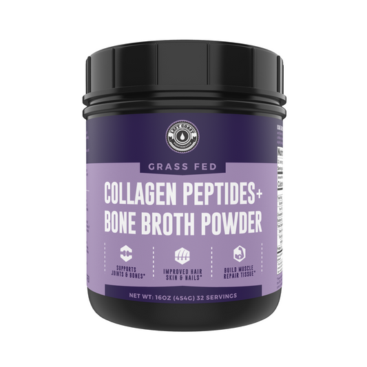 Left Coast Collagen Peptides + Bone Broth Powder, Unflavored, 16oz Left Coast Performance