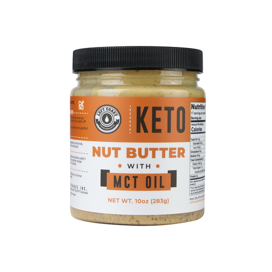 Left Coast Performance Keto Nut Butter Fat Bomb, Crunchy - Macadamia Left Coast Performance