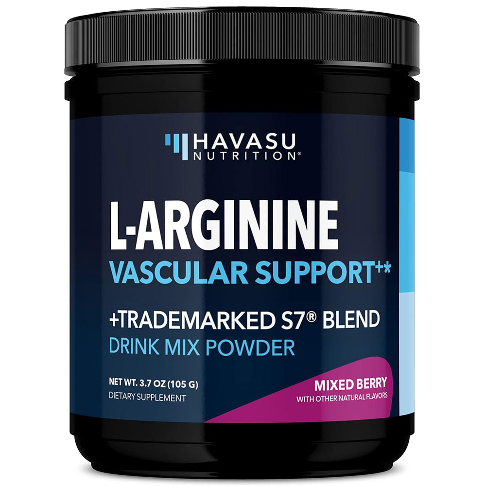 L Arginine Powder Mixed Berry Flavor | Pre-Workout Mix, 3.7 oz Havasu Nutrition