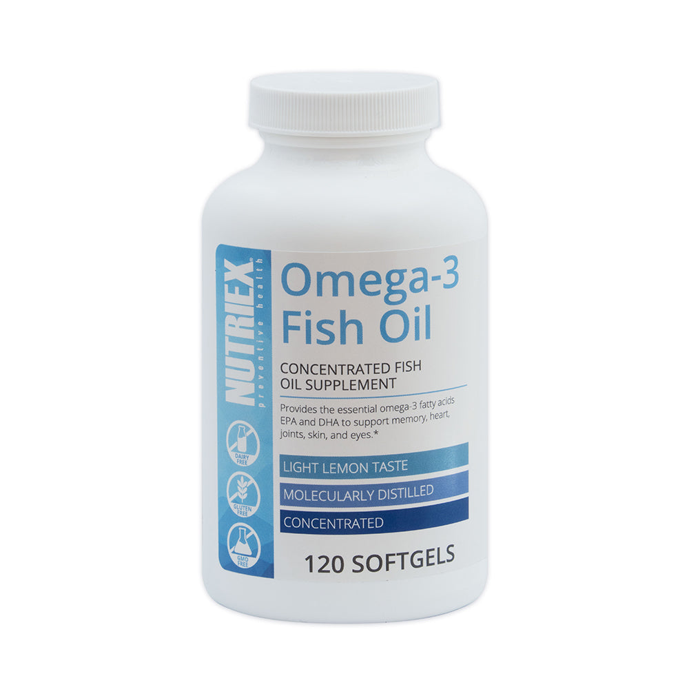 Nutriex Omega-3 Fish Oil -- 120 softgels Nutriex