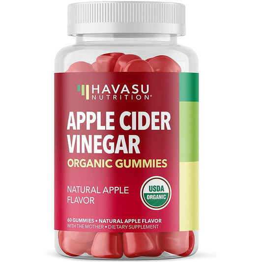 Organic Apple Cider Vinegar Gummies, 60 Count Havasu Nutrition