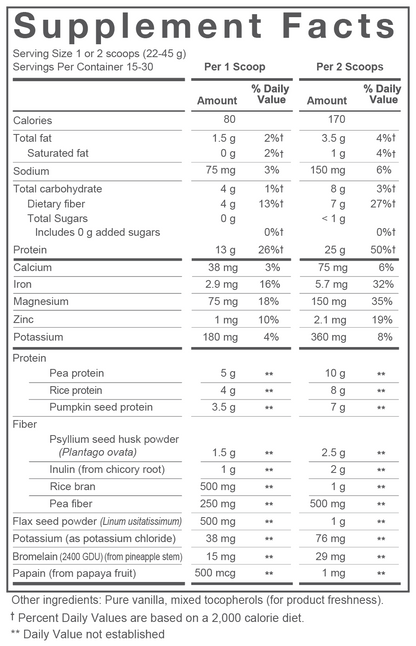 Nutriex Proteins -- 23.7 oz plant-based Nutriex