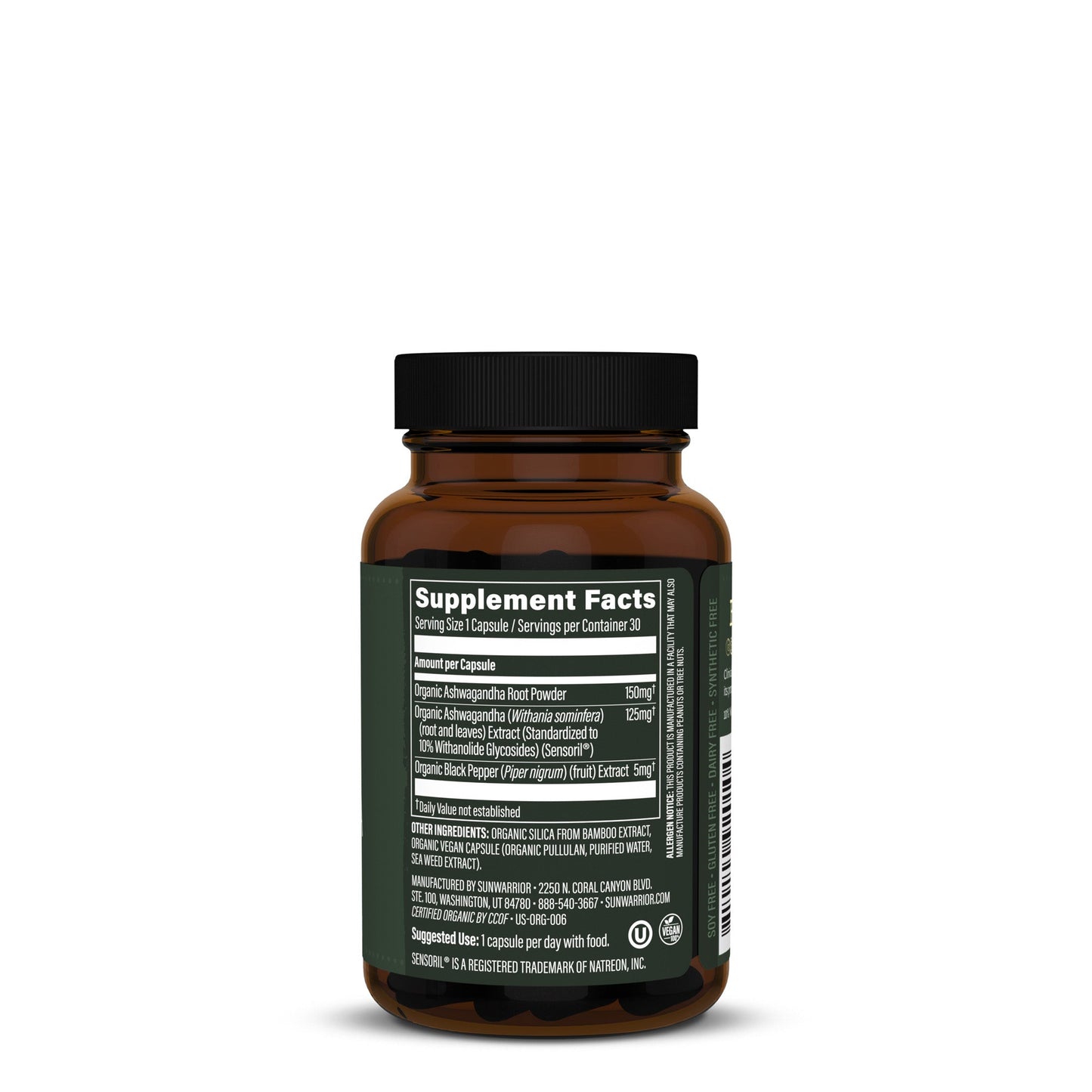 Be•Well Organic Ashwagandha - capsules Sunwarrior