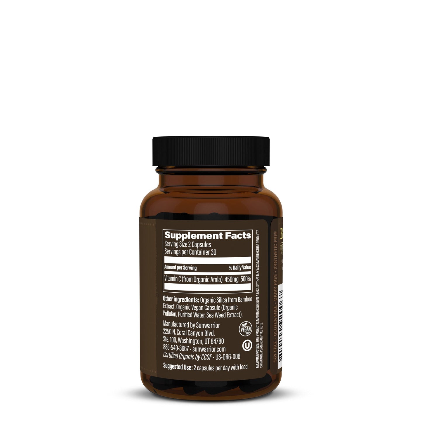 Be•Well Organic Vitamin C - capsules Sunwarrior