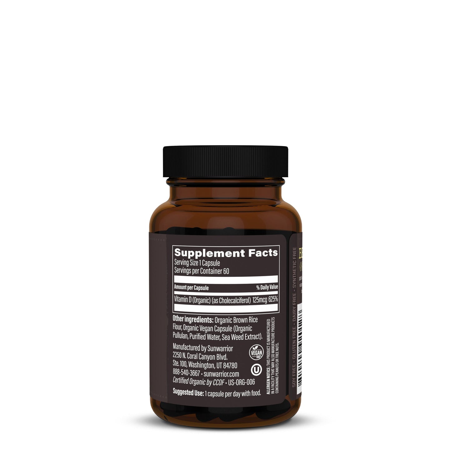 Be•Well Organic D3 - capsules Sunwarrior