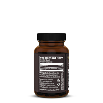 Be•Well Organic D3 - capsules Sunwarrior