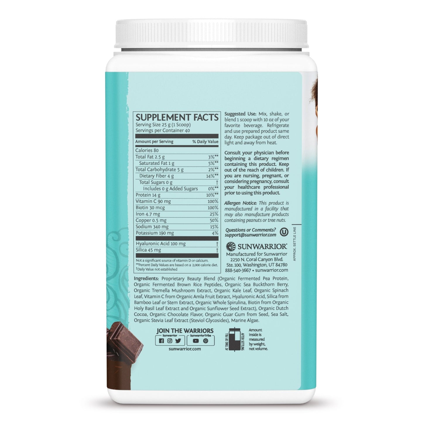 Collagen Building Protein Peptides - Chocolate Fudge Sunwarrior