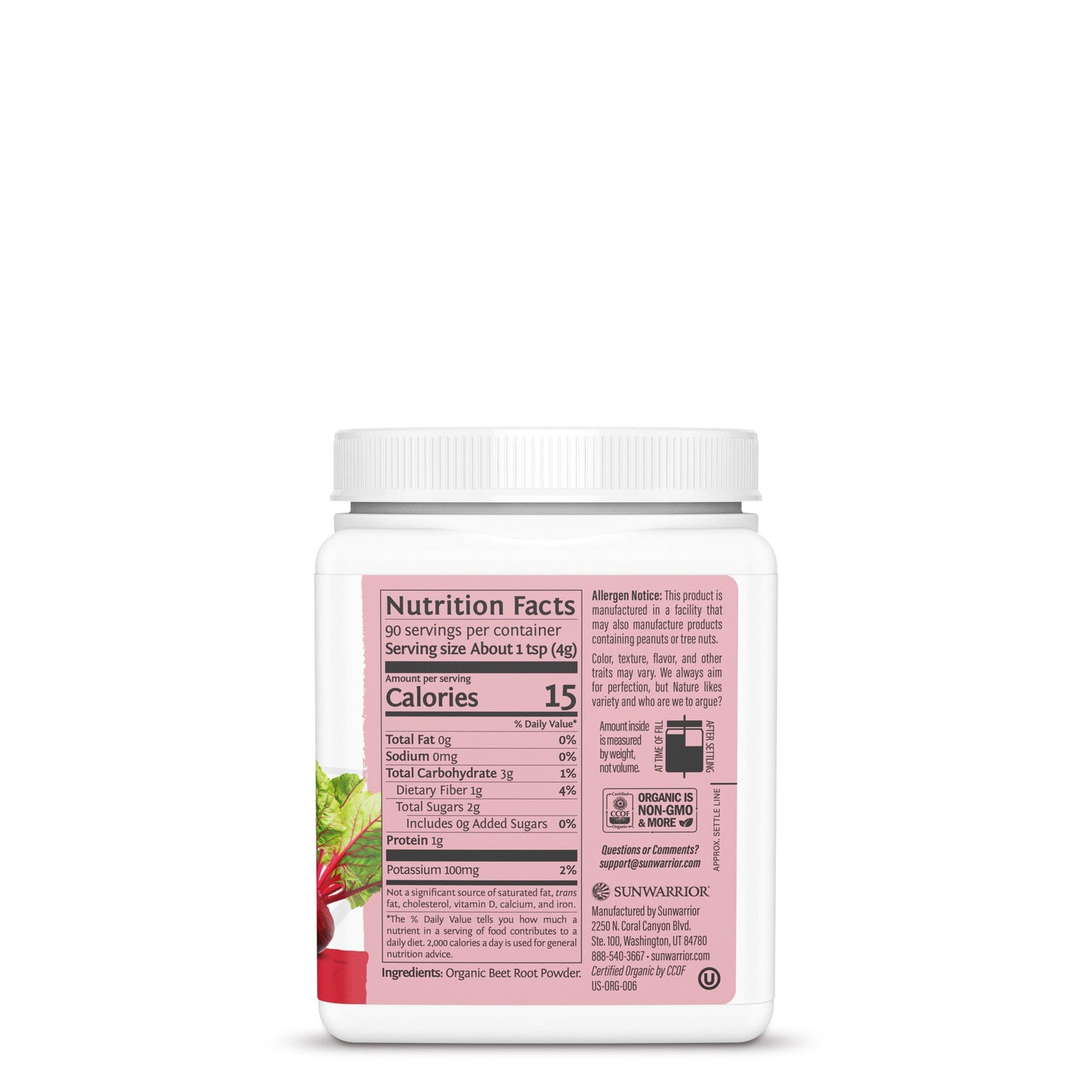 Organic Beetroot Powder Sunwarrior